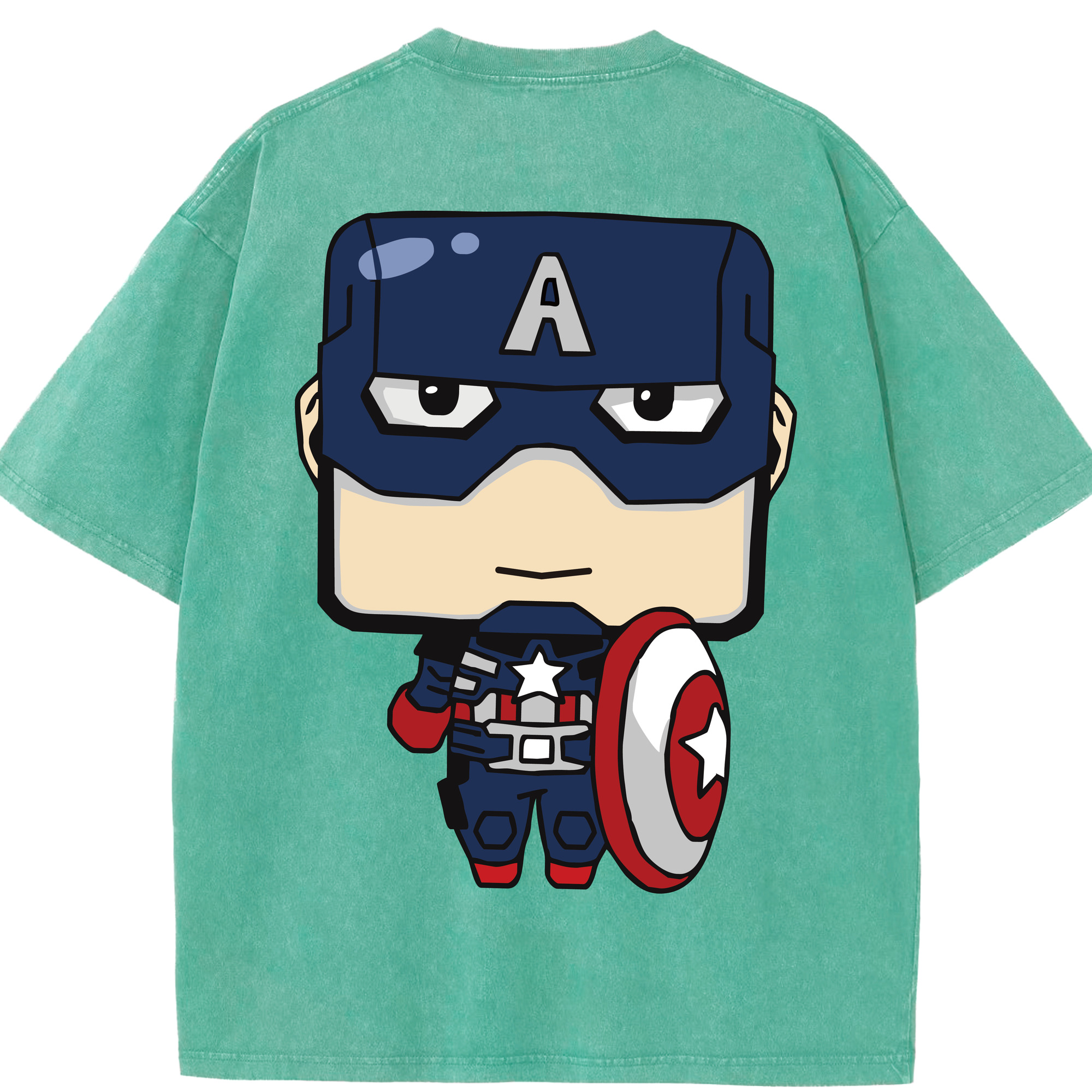 （画像用） アベンジャーズ The Avengers 綿100% ヴィンテージ風 半袖Tシャツ（背面プリント）